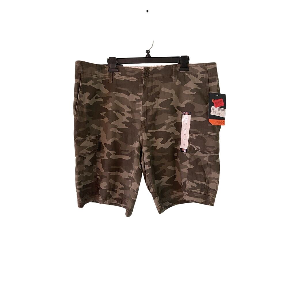 Regal Exchange Men’s Size 40 Green Camouflage Camo Cargo Shorts New With Tags
